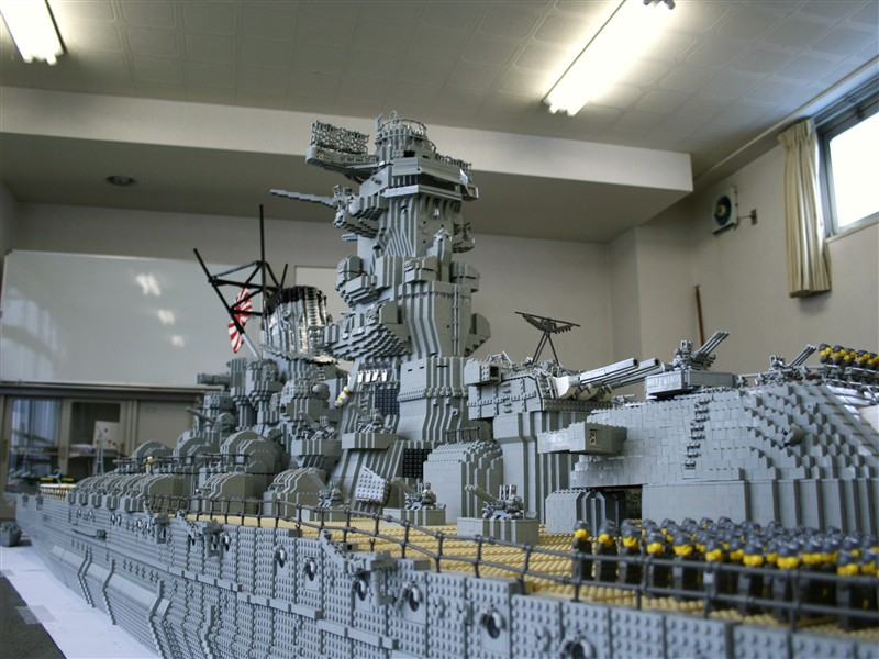 Illustration for article titled Lego Battleship Yamato Is Biggest Lego Ship Ever